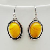 Resin Earring, Tibetan Style, fashion jewelry & for woman, nickel, lead & cadmium free, 15.50x32mm, Sold By Pair
