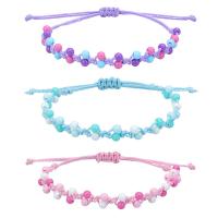 Fashion Create Wax Cord Bracelets with Resin handmade adjustable & for woman Length Approx 15-27 cm Sold By PC