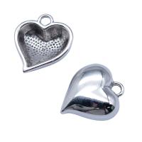 Tibetan Style Heart Pendants, antique silver color plated, vintage & DIY, nickel, lead & cadmium free, 20x22mm, Sold By PC