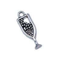 Zinc Alloy Pendants Cup antique silver color plated vintage & DIY & hollow nickel lead & cadmium free Sold By PC