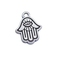 Tibetan Style Hamsa Pendants, Hand, antique silver color plated, vintage & DIY, nickel, lead & cadmium free, 18x13mm, Sold By PC