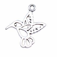 Tibetan Style Animal Pendants, Bird, antique silver color plated, vintage & DIY & hollow, nickel, lead & cadmium free, 19x17mm, Sold By PC