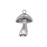 Tibetan Style Pendants, mushroom, plated, vintage & DIY, more colors for choice, nickel, lead & cadmium free, 18x29mm, Sold By PC