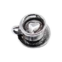 Tibetan Style Pendants, Cup, antique silver color plated, vintage & DIY, nickel, lead & cadmium free, 13x13mm, Sold By PC