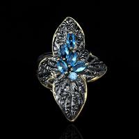 Anilo de dedo, metal, diverso tamaño para la opción & para mujer & con diamantes de imitación, libre de níquel, plomo & cadmio, 36x24mm, Vendido por UD