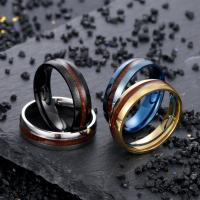 Эмаль Нержавеющая сталь палец кольцо, Нержавеющая сталь 304, Мужская & разный размер для выбора & эмаль, Много цветов для выбора, 6x2mm, продается PC