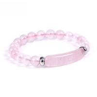 Gemstone Bracelets, with 304 Stainless Steel, handmade, fashion jewelry & different materials for choice & Unisex, 8mm,35mm, Length:Approx 6.6-8.5 Inch, Sold By PC