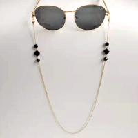 Zinklegierung Brillenkette, mit Kristall, Anti-Skidding & für Frau, keine, frei von Nickel, Blei & Kadmium, Länge ca. 75 cm, verkauft von PC