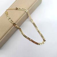 Mode-Halskette, Eisen, mit Verlängerungskettchen von 7cm, plattiert, Modeschmuck & für Frau, keine, frei von Nickel, Blei & Kadmium, Länge:ca. 33 cm, verkauft von PC