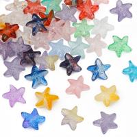 Perles murano faites à la main , chalumeau, étoile, DIY, plus de couleurs à choisir, 15x14mm, Environ 10PC/sac, Vendu par sac