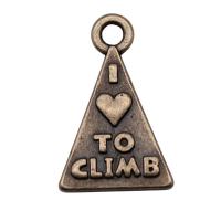 Zinc Alloy Pendants Triangle plated vintage & DIY nickel lead & cadmium free Sold By PC