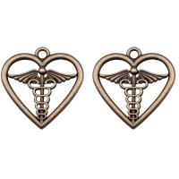 Tibetan Style Heart Pendants, plated, vintage & DIY & hollow, more colors for choice, nickel, lead & cadmium free, 26x26mm, Sold By PC