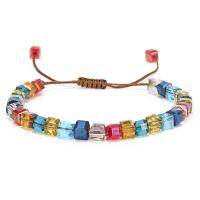 Bracelets de cristal, avec cordon de polyester, Réglable & bijoux de mode & pour femme, 4mm, Longueur:Environ 6.29-11.02 pouce, Vendu par PC