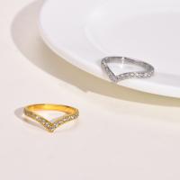 Rustfrit stål fingre Ringe, 304 rustfrit stål, forskellig størrelse for valg & forskellige stilarter for valg & for kvinde, flere farver til valg, 2.2mm,3mm, Solgt af PC