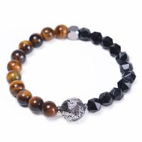 Gemstone Bracelets, fashion jewelry & different materials for choice & Unisex, Length:Approx 6.6-8.5 Inch, Sold By PC