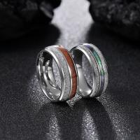 Titantium Steel Finger Ring, Titanium Steel, divat ékszerek & különböző méretű a választás & az ember, 8x2mm, Által értékesített PC