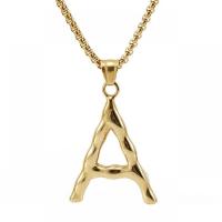 Stainless Steel Jewelry Necklace Titanium Steel 18K gold plated fashion jewelry & for man golden Sold By PC