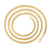Mässing Chain Necklace, plated, olika storlek för val & för människan, fler färger för val, 5PC/Lot, Säljs av Lot