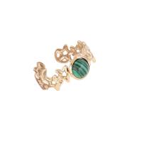 Gemstone Finger Ring, 304 Cruach dhosmálta, le Cloch Nádúrtha, jewelry faisin & stíleanna éagsúla do rogha & do bhean, 1.6cm, Díolta De réir PC
