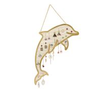 Iron Earring Display, Dolphin, durable & hanging, golden, nickel, lead & cadmium free, 390x125mm, Sold By PC