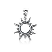 925 Sterling Silver chomhpháirt pendant, plátáilte, jewelry faisin & DIY & méid éagsúla do rogha, airgid, Díolta De réir PC