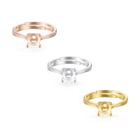 925 Sterling Sølv Bezel Ring Base, forgyldt, mode smykker & du kan DIY & forskellig størrelse for valg, flere farver til valg, Solgt af PC