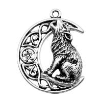 Tibetan Style Animal Pendants, plated, vintage & DIY, more colors for choice, nickel, lead & cadmium free, 26x33mm, Sold By PC