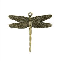 Zinc Alloy Animal Pendants Dragonfly plated vintage & DIY nickel lead & cadmium free Sold By PC