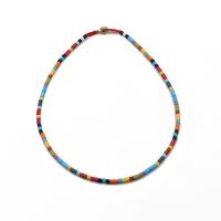 Zinc Alloy Jewelry Necklace porcelain enamel & Unisex nickel lead & cadmium free Length Approx 41-42 cm Sold By PC