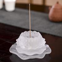 Lampwork Incense Seat, Flower, for home and office & durable, 110x55mm, Sold By PC