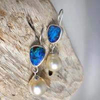 Zinc Alloy Drop Earrings with Resin & Plastic Pearl platinum plated vintage & for woman nickel lead & cadmium free Sold By Pair