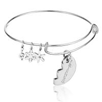 Stainless Steel Bangle 304 Stainless Steel Vacuum Ion Plating fashion jewelry & for woman Inner Approx 65mm Sold By PC