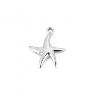 Stainless Steel Animal Pendants, 304 Stainless Steel, Starfish, Vacuum Ion Plating, DIY, more colors for choice, 15.20x13.30mm, Sold By PC
