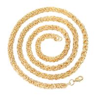 Mässing Chain Necklace, plated, mode smycken & Unisex, fler färger för val, 5PC/Lot, Säljs av Lot