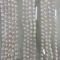 Perlas Arroz Freshwater, Perlas cultivadas de agua dulce, Bricolaje & diverso tamaño para la opción, Blanco, Vendido para aproximado 15 Inch Sarta