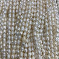 Cultured Rice Freshwater Pearl Beads DIY white 4-5mm Sold Per Approx 15 Inch Strand