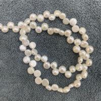 Keshi Cultured Freshwater Pearl Beads, DIY, white, 6-7mm, Sold Per Approx 15 Inch Strand