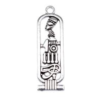 Tibetan Style Pendants, antique silver color plated, vintage & DIY, nickel, lead & cadmium free, 13x37mm, Sold By PC