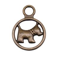 Zinc Alloy Animal Pendants Round plated vintage & DIY & hollow nickel lead & cadmium free Sold By PC