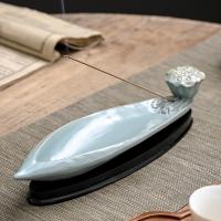 Porcelain Incense Seat, handmade, for home and office & durable, 250x65x50mm, Sold By PC