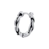 Stainless Steel Huggie Hoop Earring, 304 Stainless Steel, polished, fashion jewelry & for man, original color, 16x3mm, Sold By PC