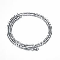 Stainless Steel Chain Necklace, 304 Stainless Steel, fashion jewelry & for man, silver color, 2.40mm, Sold Per Approx 23.62 Inch Strand