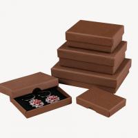 Smycken Gift Box, Papper, Bärbara & Dammtät & olika storlek för val, brun, Säljs av PC