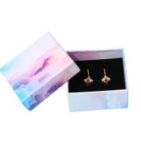 Jewelry Gift Box, Cardboard, with Copper Printing Paper, printing, different size for choice, multi-colored, Sold By PC