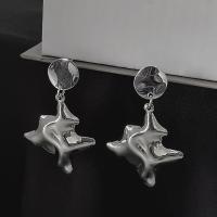 Tibetan Style Drop Earrings, silver color plated, fashion jewelry & for woman, nickel, lead & cadmium free, 51x30mm, Sold By Pair
