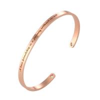 Stainless Steel Bangle, 304 Stainless Steel, fashion jewelry & for woman, more colors for choice, 4x1.8mm,62mm, Sold By PC