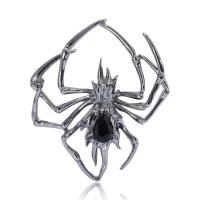 Rhinestone Brooch Zinc Alloy Spider plated for woman & with rhinestone nickel lead & cadmium free Sold By PC