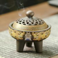 Porcelain Incense Burner, handmade, for home and office & durable, more colors for choice, 95x95mm, Sold By PC