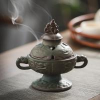 Porcelain Incense Burner, handmade, for home and office & durable, 140x130mm, Sold By PC