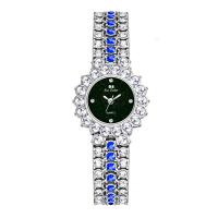 Women Wrist Watch, Tibetan Style, with Glass, Round, plated, Life water resistant & for woman & with rhinestone, more colors for choice, 25mm, Length:Approx 20 cm, Sold By PC